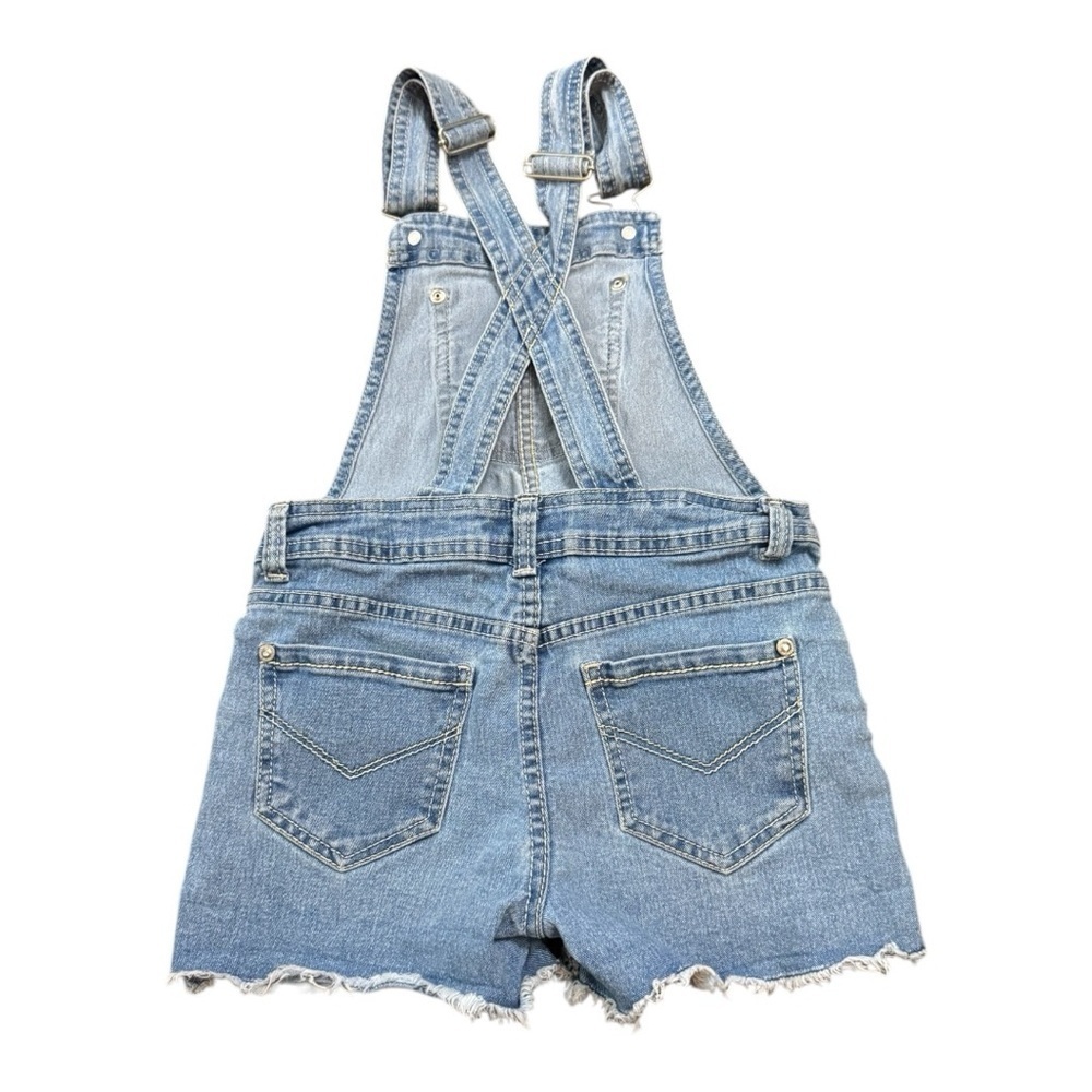 Jordache Blue and Pink Embroidered Overalls - Picture 2 of 5